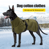 Waterproof windproof dog winter jacket for large breed outdoor snow