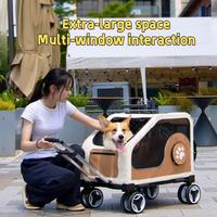 Extra-large Space Multi-window interaction pet carrier