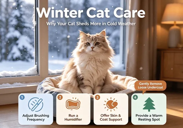 Winter Cat Care: Why Your Cat Sheds More in Cold Weather