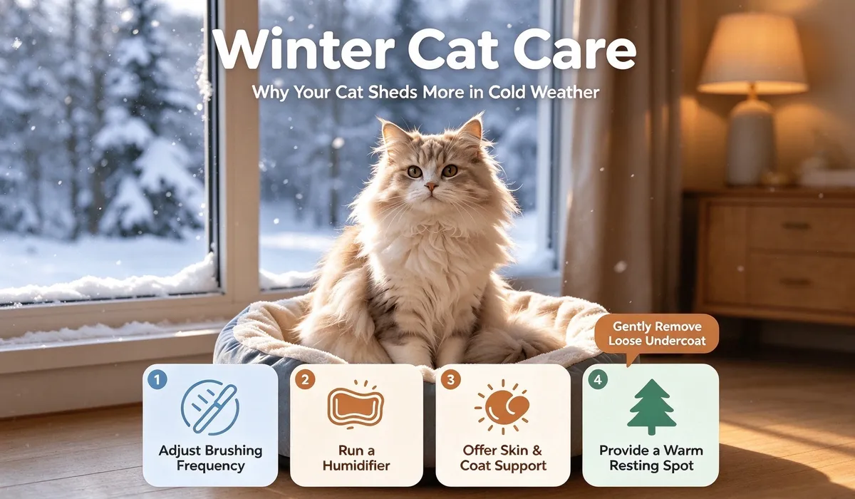 Winter Cat Care: Why Your Cat Sheds More in Cold Weather