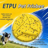 ETPU soft dog frisbee bite resistant flying disc for outdoor dog fetch game