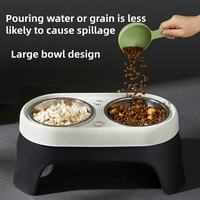 The wide bowl design makes it less likely to spill water or food when pouring.