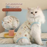 Full-coverage abdominal design with an elastic band for a more comfortable fit, while effectively preventing the cat from licking the area.