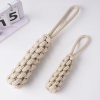 Cotton and linen dog chew toys available in various sizes