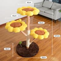Sunflower Cat Tree Size Display