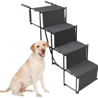 Foldable Dog Car Ramp for Dogs & Pets – Heavy-Duty Steel Frame and Non-Slip Surface