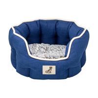 Blue pet bed