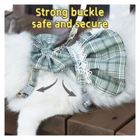 double safety buckle cat harness, secure escape proof design