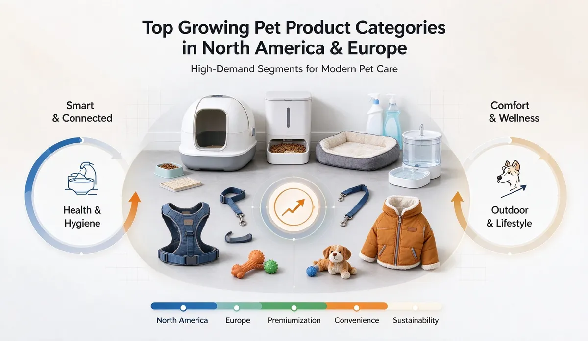 Top Growing Pet Product Categories in North America & Europe