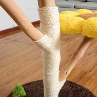 Details of the sisal rope on the sunflower cat tree