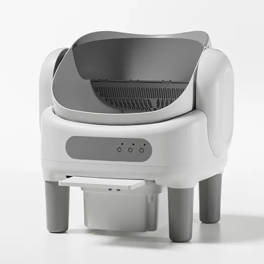 Smart Automatic Cat Litter Box – Semi-Open Design, Remote Control & 12L Waste Bin