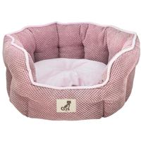 Pink pet bed