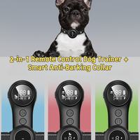 3 adjustable training modes beep vibration static dog collar