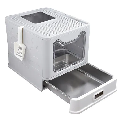Stainless Steel Cat Litter Box – Durable, Easy to Clean & Odor Resistant