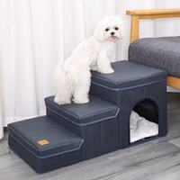 Multifunctional Pet Stairs for Cats & Dogs with Built-in Pet House and Storage