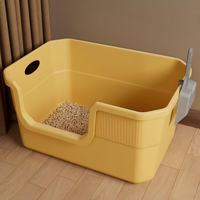 Extra-Large Semi-Enclosed Cat Litter Box
