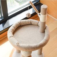 Fun cat ball, large cat bed, where cats can lie down and rest when they're tired from playing.