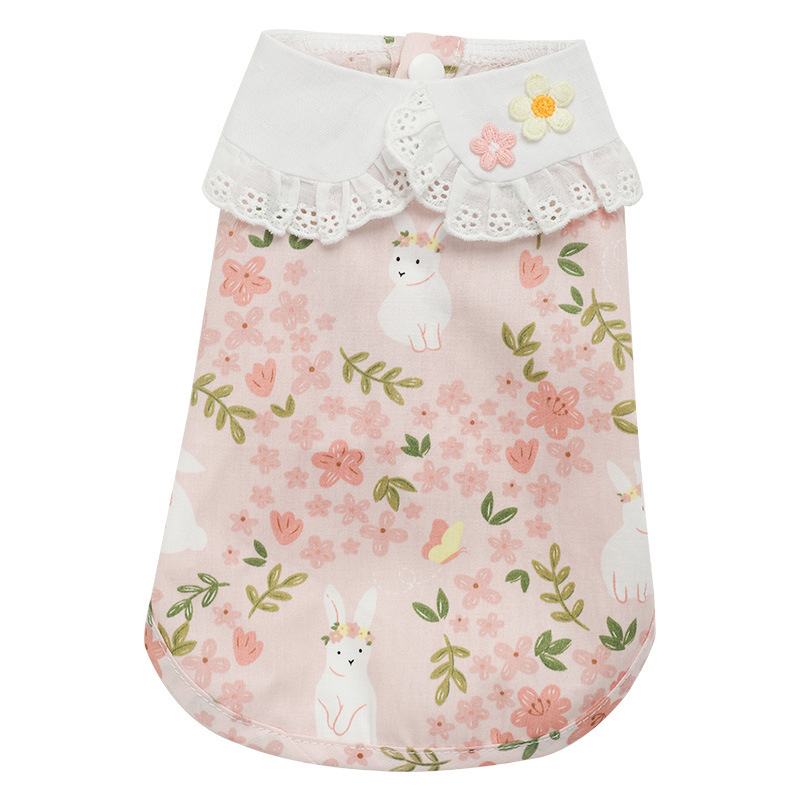 Pink Cotton Cat Clothes – Lightweight Summer Cat vest | Wholesale & Custom Logo
