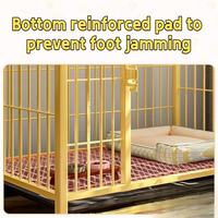 Anti foot jamming reinforced bottom grid for large dog cage