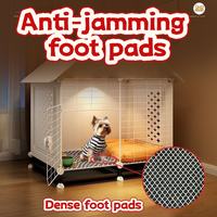 Anti-jamming dense foot grid for small puppy dog cage