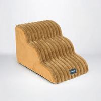 Plush Pet Stairs for Cats & Dogs – Non-Slip, High-Rebound Foam Pet Steps
