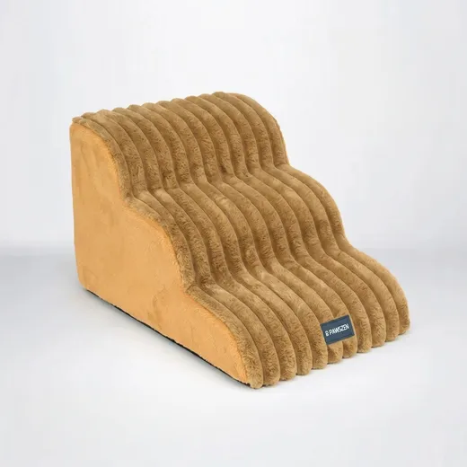 Plush Pet Stairs for Cats & Dogs – Non-Slip, High-Rebound Foam Pet Steps