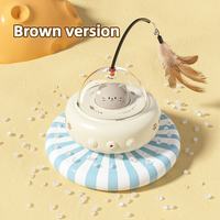 Brown version smart automatic laser feather cat toy