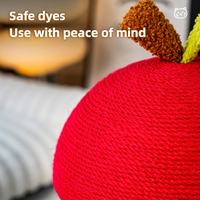 Safe dye natural sisal apple cat scratcher close up