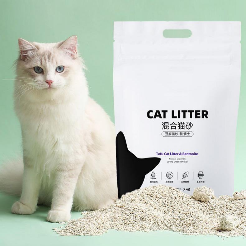 Mixed Cat Litter, 70% Tofu & 30% Bentonite Blend