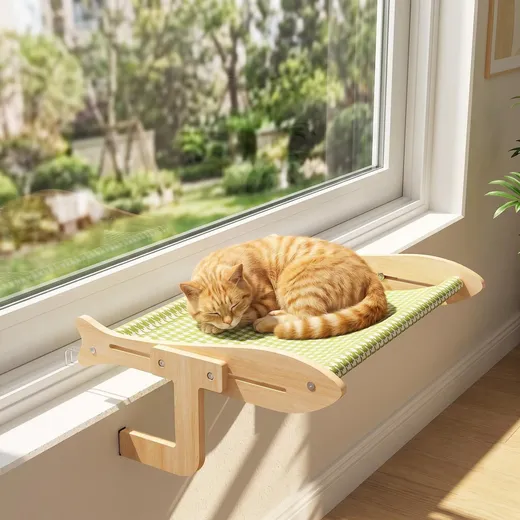 Fish-shaped Cat Window Hanging Hammock
