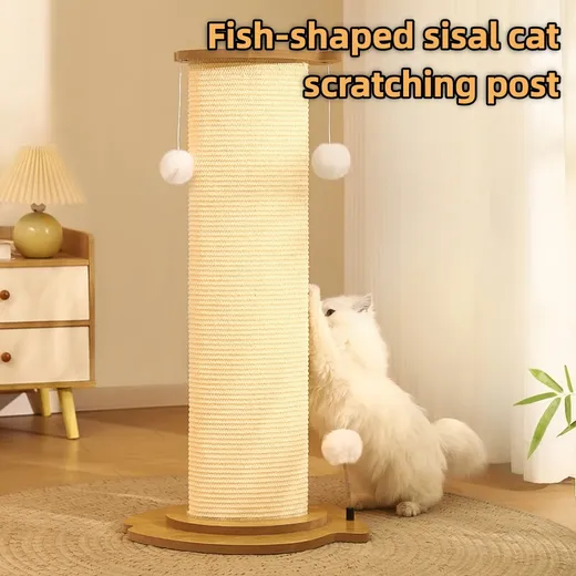 Fish Shaped Sisal Cat Scratching Post
