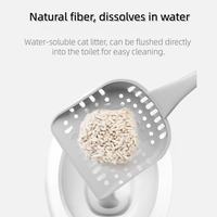 Natural fiber tofu cat litter, water-soluble and flushable into toilet for easy cleaning