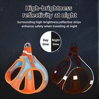 High-brightness reflective pet harness for night walking safety