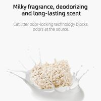 Milky scented tofu cat litter, source odor-locking, long-lasting fresh smell