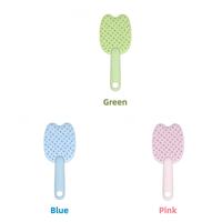 Pet hair removal comb available in green blue pink colors