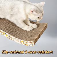 Slip resistant wear resistant wave shape cat scratching board