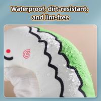 Waterproof dirt resistant lint free cat Elizabethan collar close up
