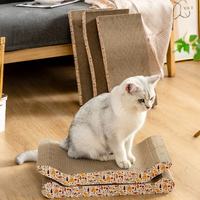Thickened honeycomb corrugated paper cat scratcher close up view