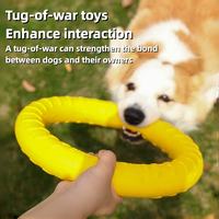 Tug of war dog toy rope ball strengthens bond between dog and owner