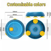 360ml large capacity yogurt dog bowl strong suction cups