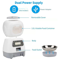 WiFi automatic pet feeder for cat dog, button and wifi two version