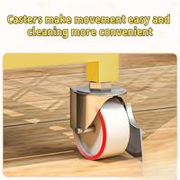 Lockable universal casters for large metal dog crate, easy movement