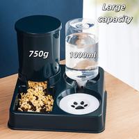 Compact all in one automatic pet feeder size