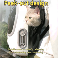 Cat carrier side opening feeding comfort interaction travel