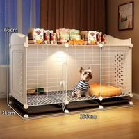 Indoor House Shaped Dog Crate, Modular Small Dog Playpen with Divider