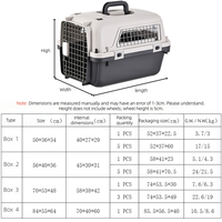 4 sizes heavy duty pet aviation kennel, powder coated and electroplated metal mesh