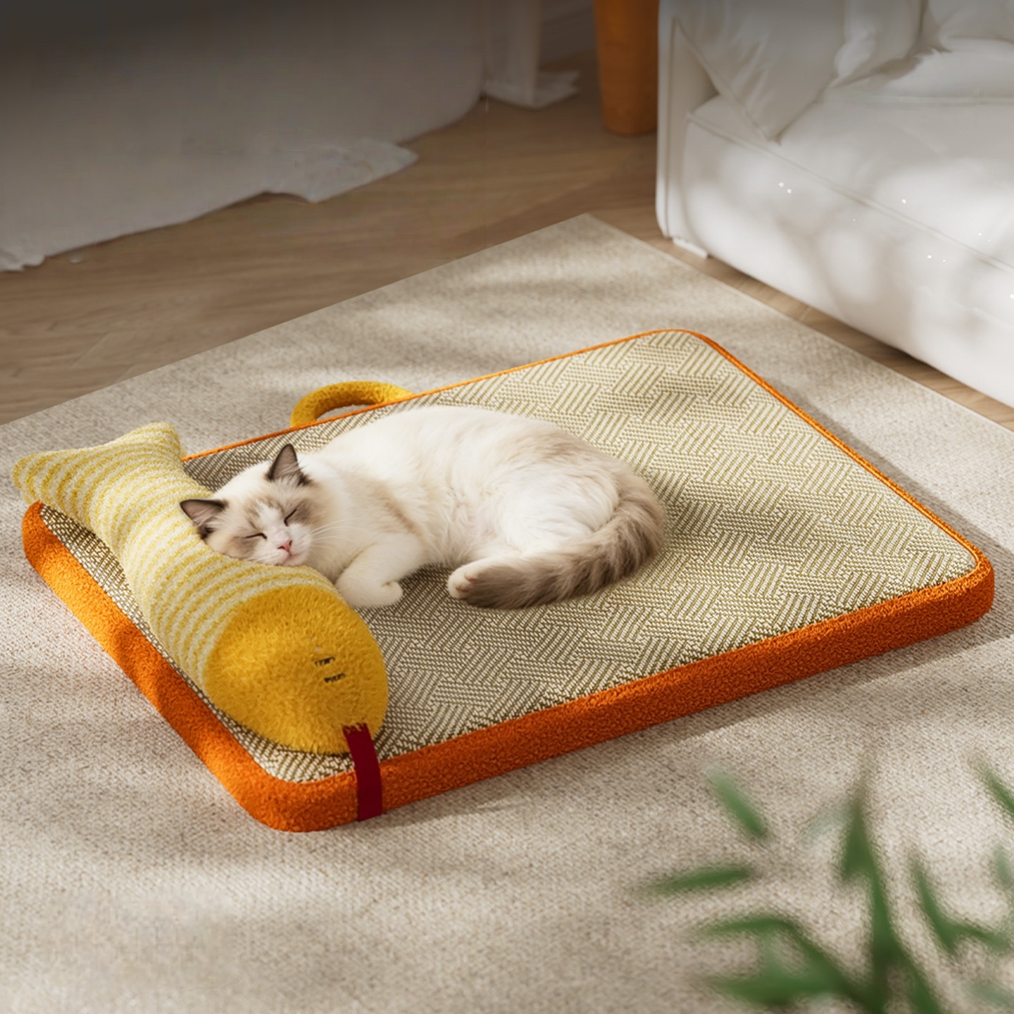 Cooling Cat Bed for Kittens & Small Dogs,All-Season Cat Bed