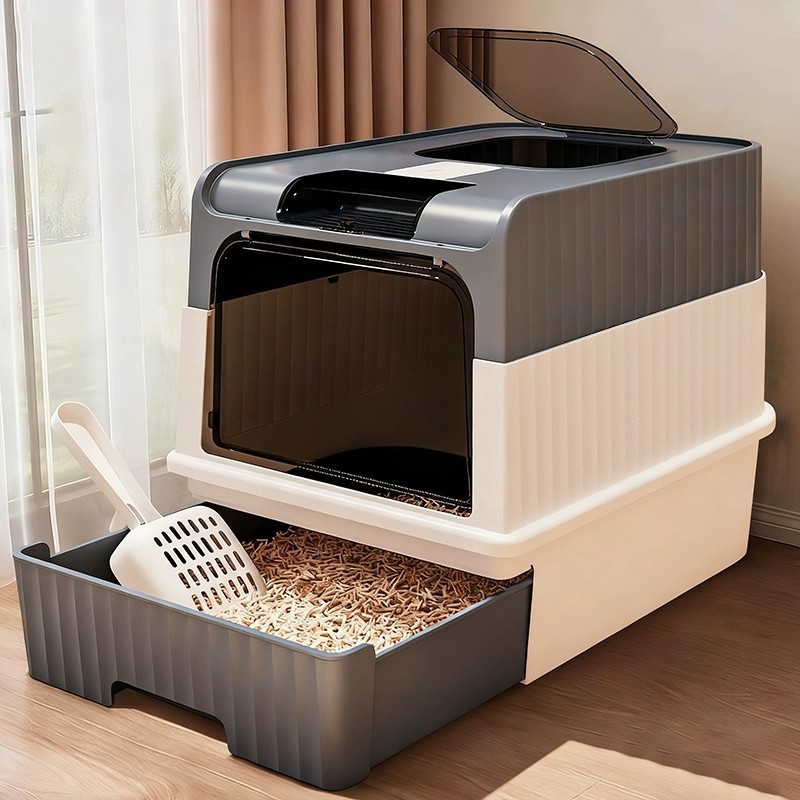 Enclosed litter box, splash-proof litter box, wholesale litter boxes
