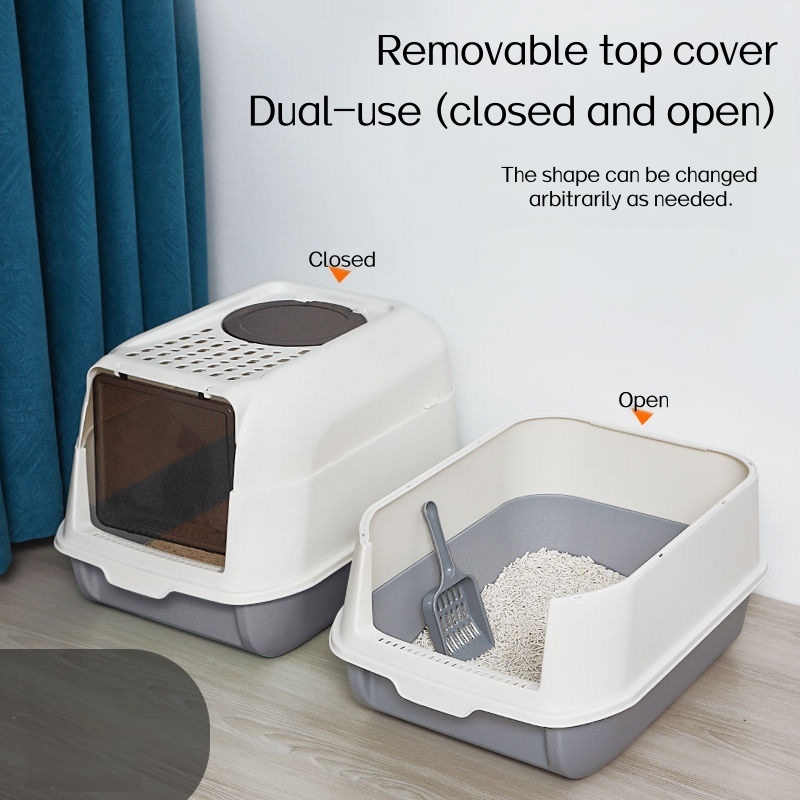 Dual-purpose cat litter box, cat litter box supplier, best-selling cat litter boxes