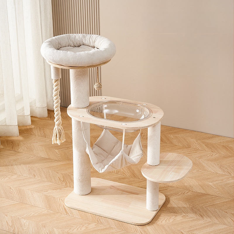 Cat Tree with Large Hammock, Multi-Level Cat Tree Tower